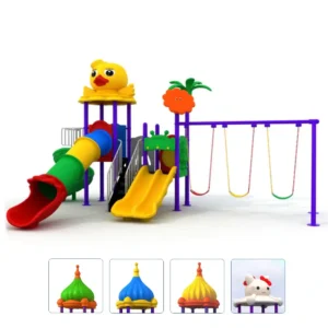 GLO-015 Playground with Multiple Slides and Swings for kids