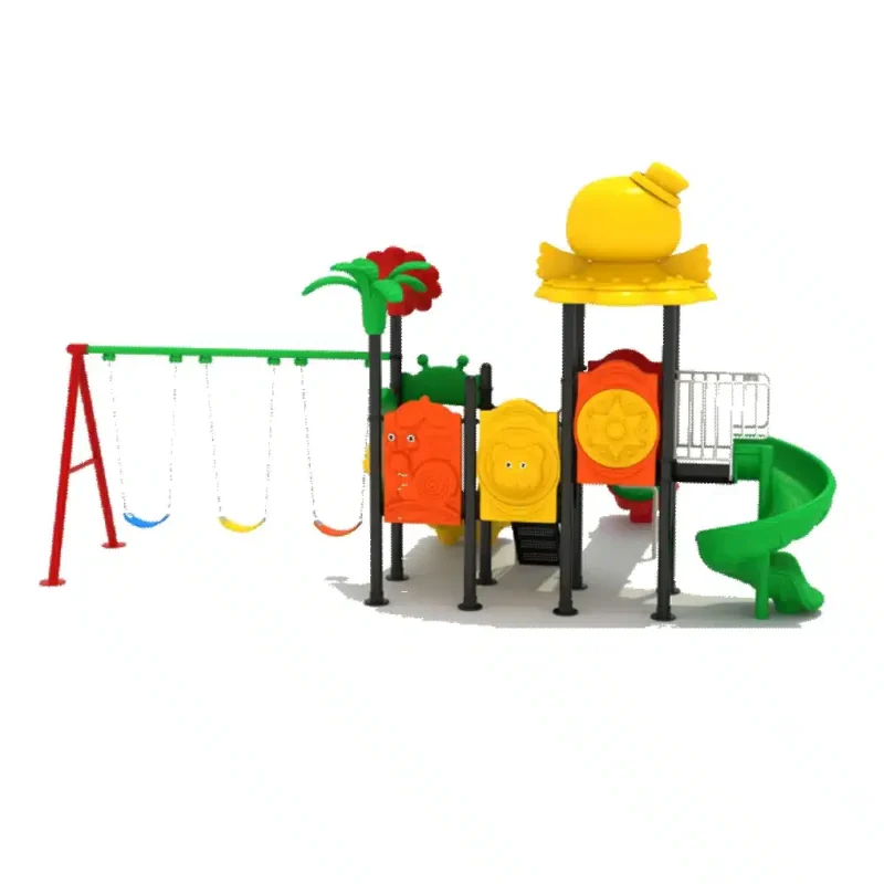 GLO-015 Playground with Multiple Slides and Swings for kids