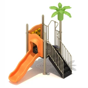 Kids Playground Playset GLO-291 with Slide and Activity Panel by Garden Links Saudi Arabia – safe outdoor play equipment