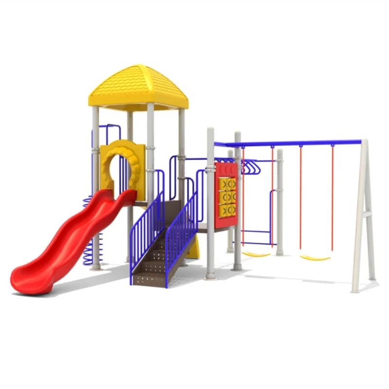 Kids Playground Playset GLO-295 with Slide, Swings, and Monkey Bars by Garden Links Saudi Arabia – safe outdoor play equipment