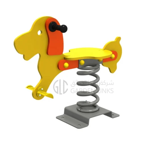 Dog spring rider GLSR-064 outdoor playground equipment in Saudi Arabia