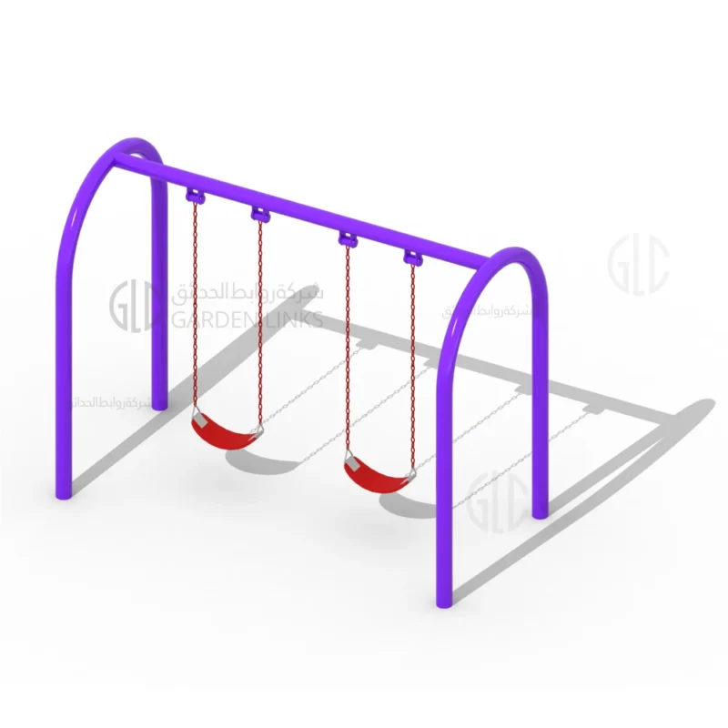 GLSW 004 B n-Shaped Double Swing – Garden Links Playground Equipment