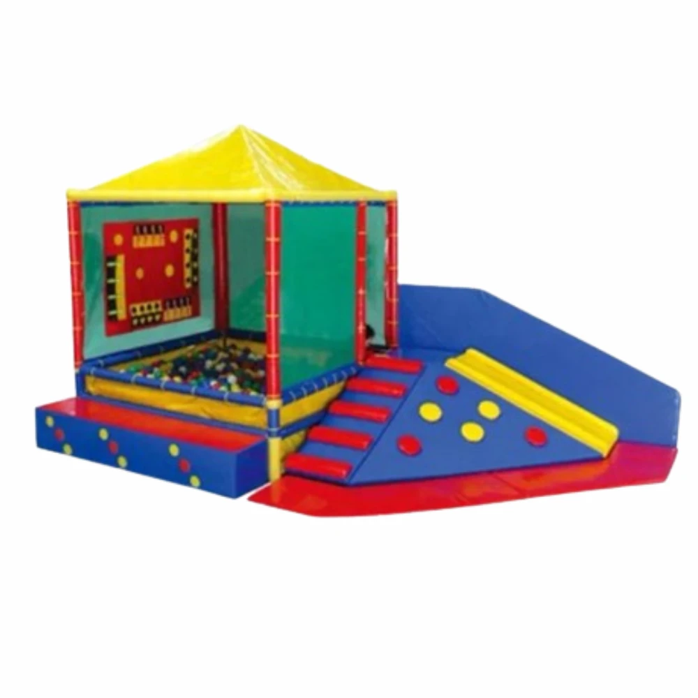 Soft foam indoor playground with stainless-steel frame for kids