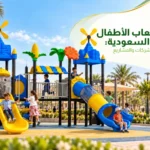 ألعاب أطفال للحدائق في السعودية تضم زحاليق وأنشطة تسلق ضمن حديقة خارجية