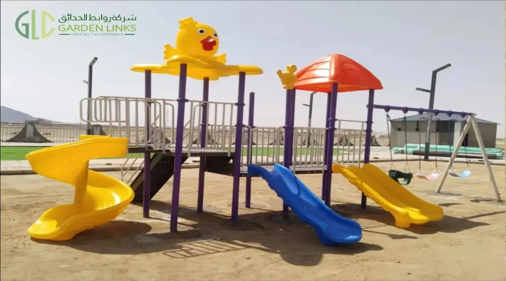 أسعار ألعاب الحدائق الخارجية في السعودية لمجموعة متعددة الأنشطة تضم ثلاث زحاليق ومراجيح