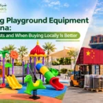 Importing playground equipment from China – colorful outdoor playground vs shipping containers from China to Saudi Arabia